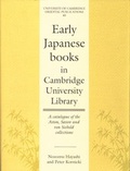 Cover: Early Japanese Books in Cambridge University Library - Cambridge University Press