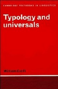 Enlarge image Cover: Typology and Universals - Cambridge University Press