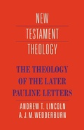 Cover: The Theology of the Later Pauline Letters - Cambridge University Press