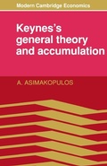 Cover: Keynes's General Theory and Accumulation - Cambridge University Press