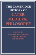 Cover: The Cambridge History of Later Medieval Philosophy - Cambridge University Press