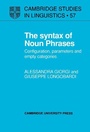Cover: The Syntax of Noun Phrases - Cambridge University Press