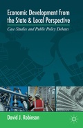 Cover: Economic Development from the State and Local Perspective - Palgrave MacMillan