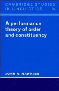 Enlarge image Cover: A Performance Theory of Order and Constituency - Cambridge University Press