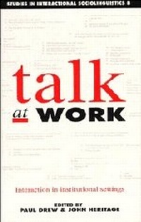 Enlarge image Cover: Talk at Work - Cambridge University Press