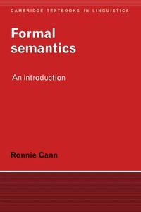 Enlarge image Cover: Formal Semantics - Cambridge University Press