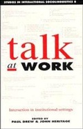 Cover: Talk at Work - Cambridge University Press