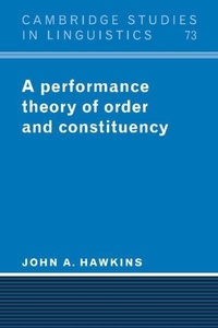 Enlarge image Cover: A Performance Theory of Order and Constituency - Cambridge University Press