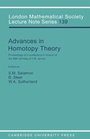 Cover: Advances in Homotopy Theory - Cambridge University Press