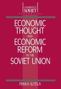 Cover: Economic Thought and Economic Reform in the Soviet Union - Cambridge University Press