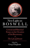Cover: New Light on Boswell - Cambridge University Press