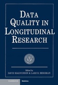 Cover: Data Quality in Longitudinal Research - Cambridge University Press