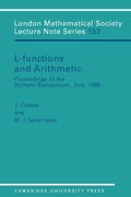 Cover: L-Functions and Arithmetic - Cambridge University Press