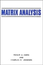 Cover: Matrix Analysis - Cambridge University Press