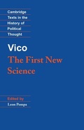 Cover: Vico: The First New Science - Cambridge University Press