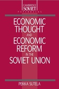 Cover: Economic Thought and Economic Reform in the Soviet Union - Cambridge University Press