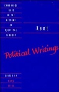 Cover: Kant: Political Writings - Cambridge University Press