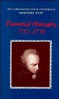 Cover: Theoretical Philosophy, 1755-1770 - Cambridge University Press