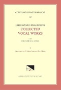 Cover: CMM 110-2 Hieronymus Praetorius, Collected Vocal Words, Edited by Frederick K. Gable. Vol. 2, Opus Musicum II: Magnificats and Five Motets - American Institute of Musicology, Inc.
