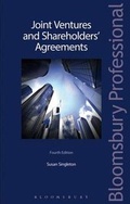 Cover: Joint Ventures and Shareholders' Agreements - Bloomsbury Professional