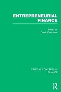 Enlarge image Cover: Entrepreneurial Finance - Taylor & Francis