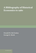 Cover: A Bibliography of Historical Economics to 1980 - Cambridge University Press