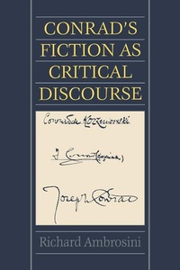 Enlarge image Cover: Conrad's Fiction as Critical Discourse - Cambridge University Press