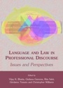 Cover: Language and Law in Professional Discourse - Cambridge Scholars Publishing