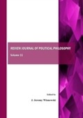 Cover: Review Journal of Political Philosophy Volume 11 - Cambridge Scholars Publishing