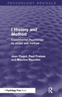 Cover: Experimental Psychology Its Scope and Method: Volume I - Psychology Press Ltd