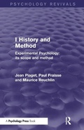 Cover: Experimental Psychology Its Scope and Method: Volume I - Psychology Press Ltd