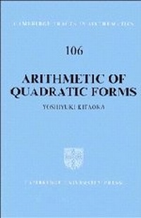 Abbildung von: Arithmetic of Quadratic Forms - Cambridge University Press