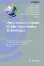 Cover: Open Source Software: Mobile Open Source Technologies - Springer