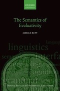 Cover: The Semantics of Evaluativity - Oxford University Press
