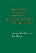 Cover: Physical and Non-Physical Methods of Solving Crystal Structures - Cambridge University Press