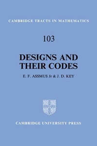 Abbildung von: Designs and their Codes - Cambridge University Press