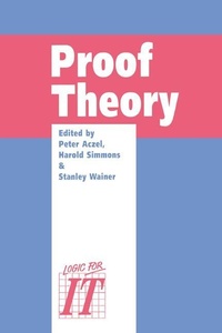 Enlarge image Cover: Proof Theory - Cambridge University Press