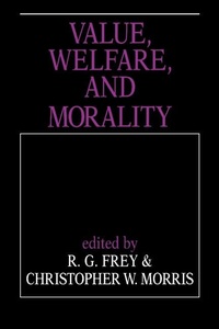 Enlarge image Cover: Value, Welfare, and Morality - Cambridge University Press