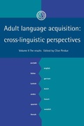 Cover: Adult Language Acquisition: Volume 2, The Results - Cambridge University Press