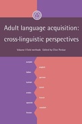 Cover: Adult Language Acquisition: Volume 1, Field Methods - Cambridge University Press