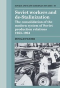 Cover: Soviet Workers and De-Stalinization - Cambridge University Press