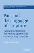 Cover: Paul and the Language of Scripture - Cambridge University Press