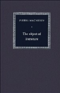 Enlarge image Cover: The Object of Literature - Cambridge University Press