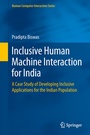 Cover: Inclusive Human Machine Interaction for India - Springer