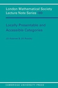Cover: Locally Presentable and Accessible Categories - Cambridge University Press