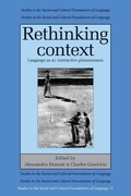Cover: Rethinking Context - Cambridge University Press