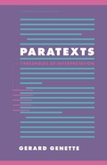 Cover: Paratexts - Cambridge University Press