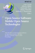 Cover: Open Source Software: Mobile Open Source Technologies - Springer