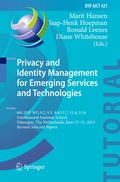 Cover: Privacy and Identity Management for Emerging Services and Technologies - Springer