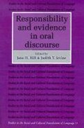 Cover: Responsibility and Evidence in Oral Discourse - Cambridge University Press